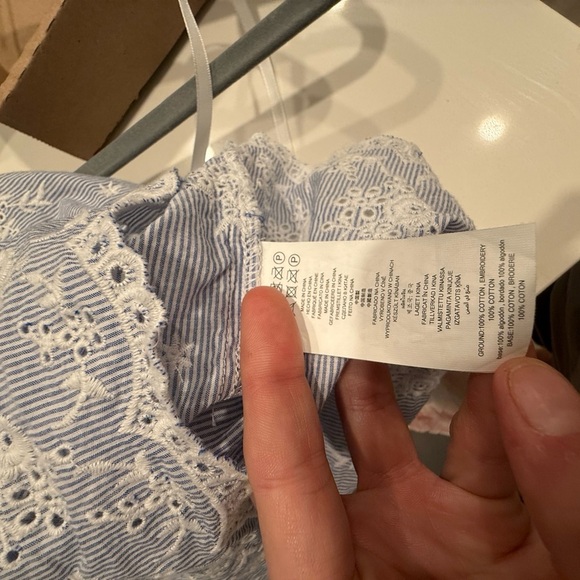 Michael Kors Cream Asymmetrical Ruffled Blouse - Picture 6 of 6